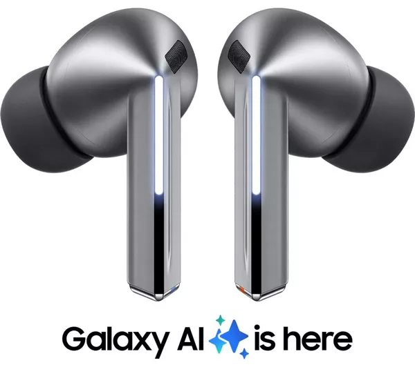 SAMSUNG Galaxy Buds3 Pro Wireless Bluetooth Noise-Cancelling Earbuds – Silver